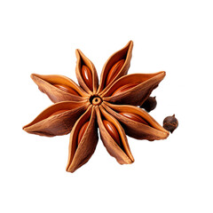 Wall Mural - fresh anise isolated on white background, ai generated