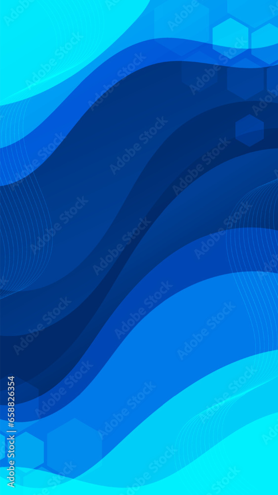 Abstract Gradient blue liquid background. Modern background design ...
