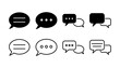 © zo3listic - Chat icon vector. Chat Icon in trendy flat style isolated. Speech bubble symbol