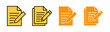 © Lunaraa - Note icon set for web and mobile app. notepad sign and symbol