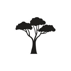 Wall Mural - tree icon silhouette