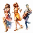 © Sho - ギターの演奏でダンスをする女性
