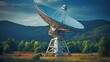 antenna for a satellite. data transmission, a radio telescope, a military radar, an observatory for cosmological research.