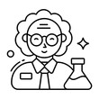Premium download icon of scientist