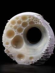 a white object with holes