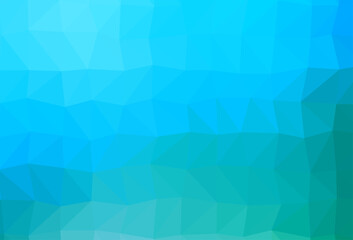 Wall Mural - Light Blue, Green vector polygonal pattern.