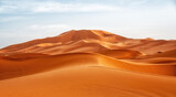 Fototapeta  - Sand dunes in the Sahara Desert, Merzouga, Morocco