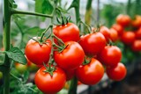 Fototapeta Dmuchawce - tomatoes in a greenhouse