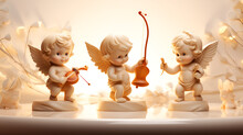 Unique Angel Figurines 4Pcs Jupiter Figurines Cherub Garden