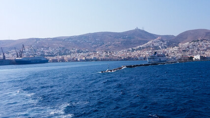 Syros is a Greek island for summer holidays