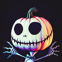 Wall Mural - abstract spooky Halloween background