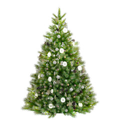 christmas tree isolated on white