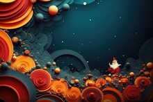 Abstract Backgground For Sinterklaas Or St. Nicolas Day