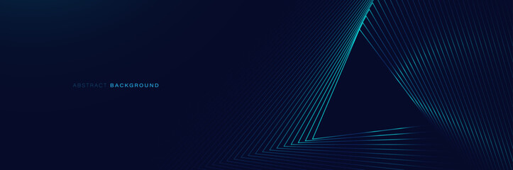 Poster - White abstract glowing geometric hexagon lines with technology digital hi-tech concept background