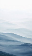 Wall Mural - ai black and white landscape art painting
