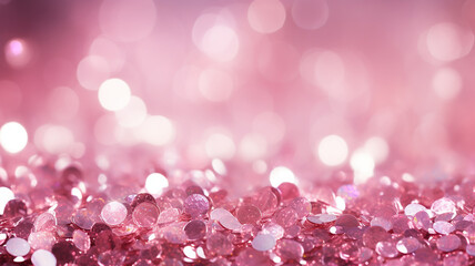 pink glitter bokeh background