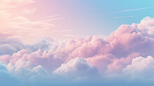 Clouds Are Pastel Gradient Abstract Sky Background