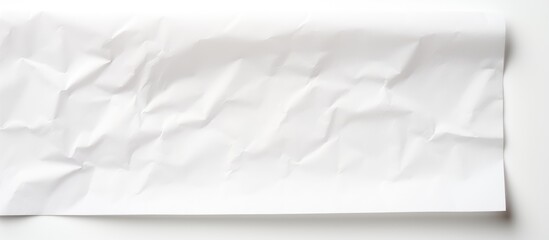 Wall Mural - White baking paper sheets viewed from the top on a white background and isolated