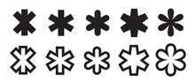 Asterisk Sign Writing Symbol Star Mark