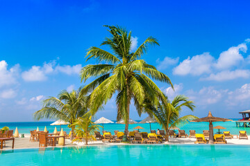 Poster - Pool at paradise beach