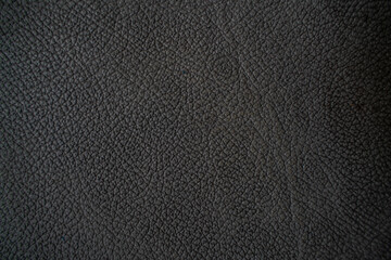 Wall Mural - Genuine black leather texture empty leather background