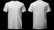 © dr.lines - Blank white tshirt with front and back isolated background