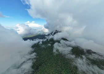 Poster - Mombacho volcano crater aerial view