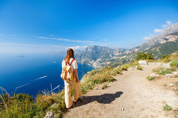 Wall Mural - Path of the Gods in Amalfi coast Italy