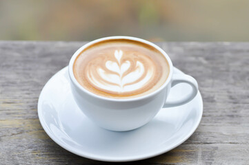 Wall Mural - coffee or hot coffee, latte coffee or cappuccino coffee or mocha coffee