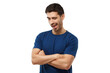© Damir Khabirov - Handsome man with crossed arms smiling and winking at camera