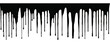Black dripping ink color isolated on transparent background PNG