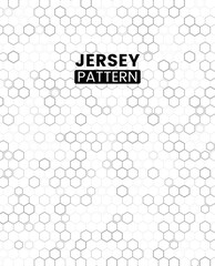 Wall Mural - Abstract concept vector jersey pattern template for printing or sublimation sports uniforms football, volleyball, basketball, e-sports. Pattern jersey printing. hexagon pattern 