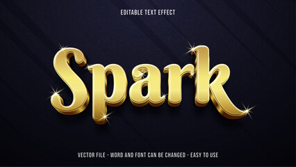Poster - editable text effect sparkle text style