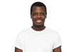 © Damir Khabirov - Portrait of smiling handsome african american man in blank white t-shirt