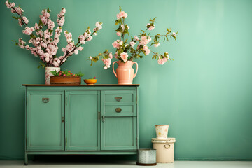 Wall Mural - still life with flowers