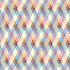 Leinwandbilder - Argyle seamless vector pattern background. Pattern of a rhombuses.