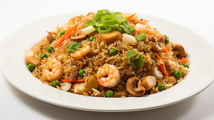 Poster - Asian style egg fried rice with prawn 