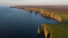 Beautiful Rock Stacks And Stunning Landscape Of Scotland. Duncansby Head Are Lying Near John O Groats And It Is A Northern East Of United Kingdom. This Place Is Home For Seals And Thousands Of Seagull
