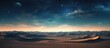 Desert dunes and stars in the night sky photo illustration