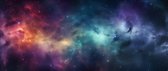 Wall Mural - colorful space galaxy cloud . stary night cosmos. universe science astronomy.