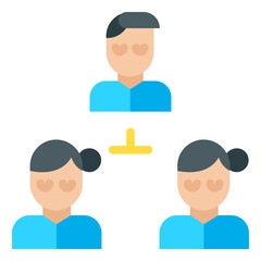 Poster - Flat User Teamwork icon