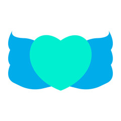 Poster - Flat Heart Wings icon