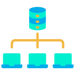 Poster - Flat Computer Networking icon