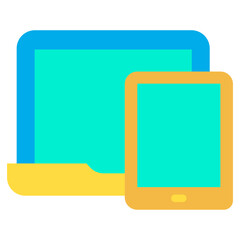 Sticker - Flat Responsive  icon