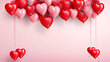 © Argun Stock Photos - Valentine's day background with red and white balloons