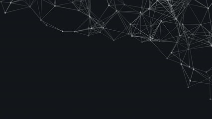Abstract geometric background. Plexus mesh backdrop.
