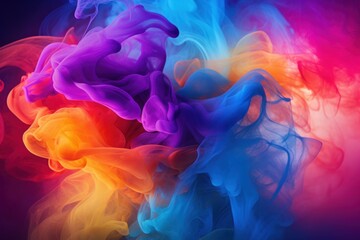 Poster - Fresh abstract colorful liquid water. Blue abstract. Generate Ai