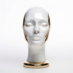 mannequin head isolated on white