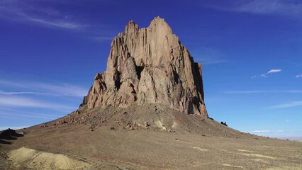 Wall Mural - shiprock new mexico southwestern desert landscape, america, usa.
