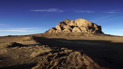 Wall Mural - shiprock new mexico southwestern desert landscape, america, usa.